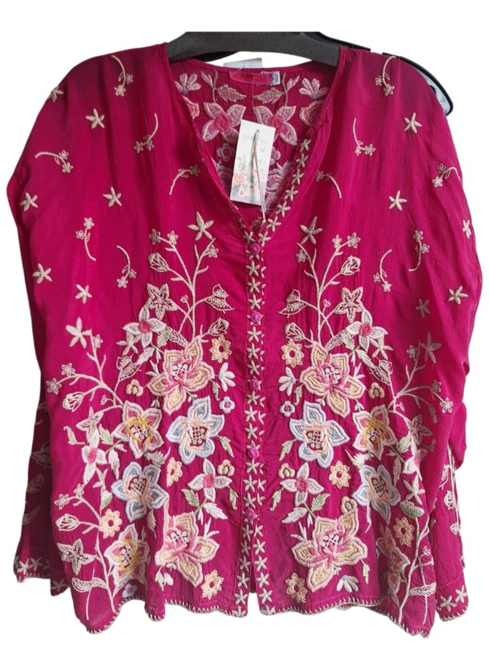 Johnny Was Tunic Top S NWT